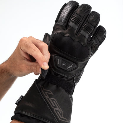 RST Paragon 6 Heated Waterproof Gloves Leather/Textile Black