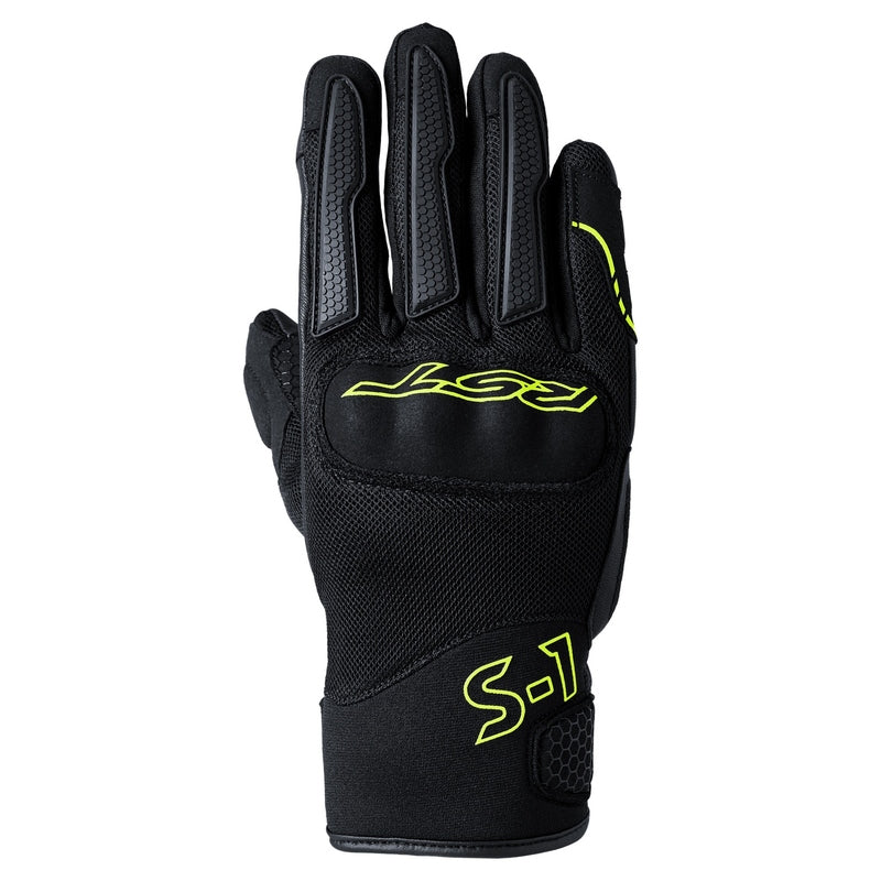 RST S1 Mesh CE Mens Glove (Black and Yellow)