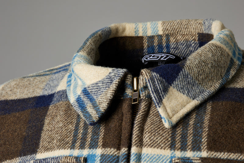 RST Brushed textile shirt Men CE - Brown