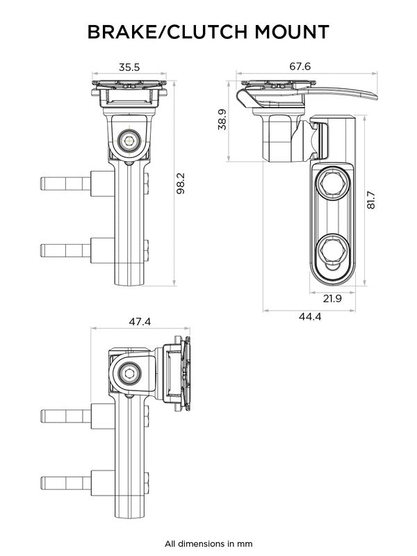 QUAD LOCK Brake/Clutch Master Cylinder Phone Mount