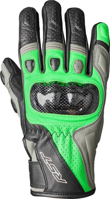 RST Stunt 3 CE Gloves - Neon Green