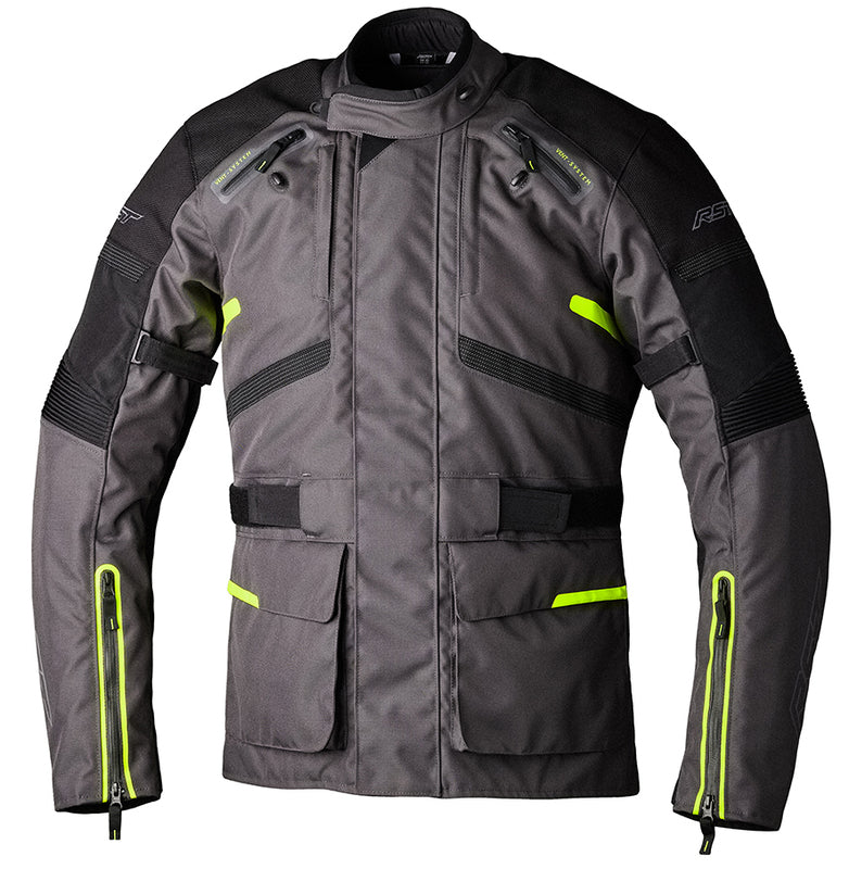 RST Endurance CE Textile Jacket - (Graphite/Flo Yellow)