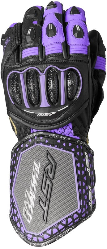 RST TracTech Evo 4 Ladies Gloves - Black/Fuschia/Gray