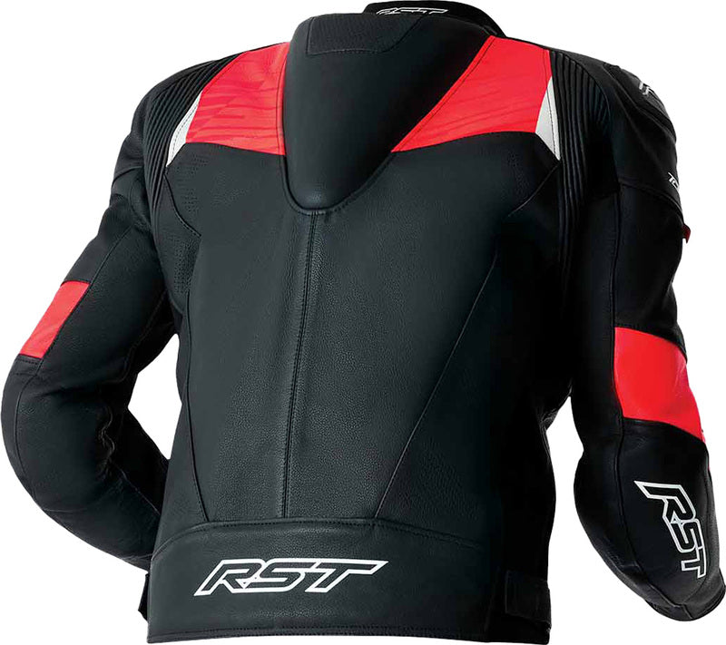 RST Tractech Evo D3O Leather Jacket - Black/Red