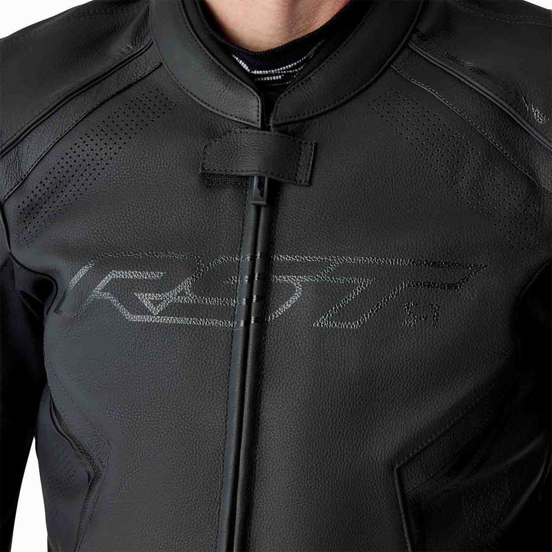 RST S1 D3O Leather Jacket - Black/Black