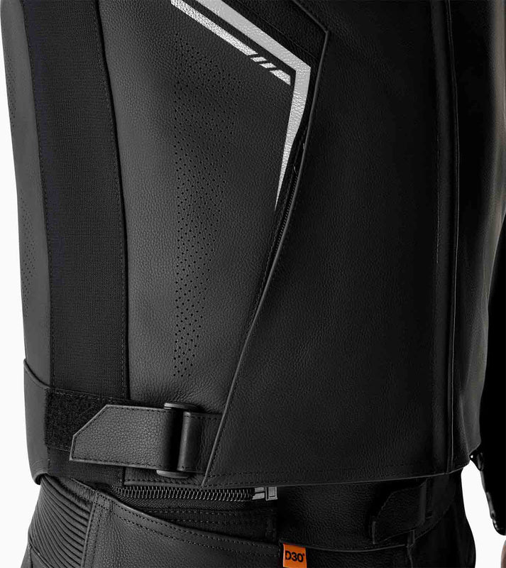 RST S1 D3O Leather Jacket - Black/White