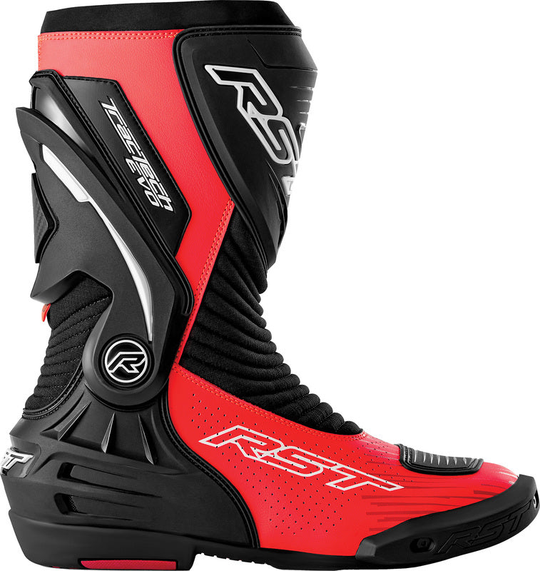 RST TracTech Evo D3O Boots - Black/Flo Red