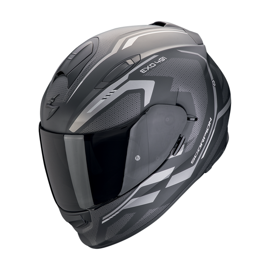 SCORPION EXO-491 KRIPTA MATT BLACK SILVER
