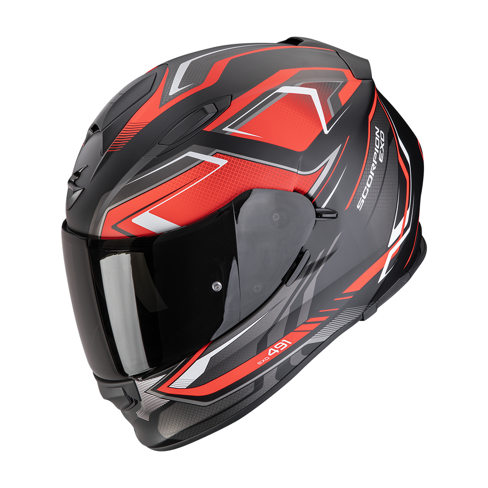 SCORPION EXO-491 ZUMO MATT BLACK RED