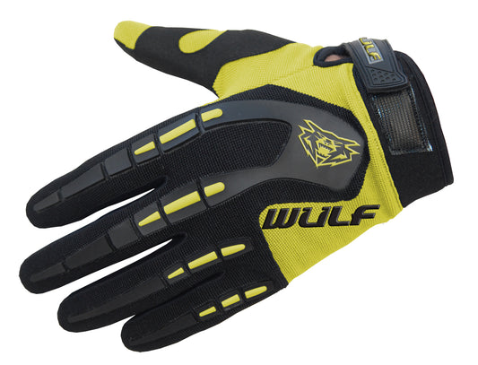 WULFSPORT ADULTS ATTACK GLOVES YELLOW
