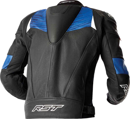 RST Tractech Evo D3O Leather Jacket - Black/Blue