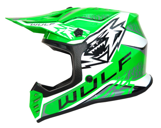 WULFSPORT YOUTH AIR-X HELMET (GREEN)