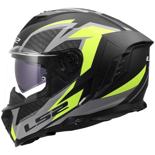 LS2 FF818 STORM III DYNAMO MATT BLACK H-V YELLOW