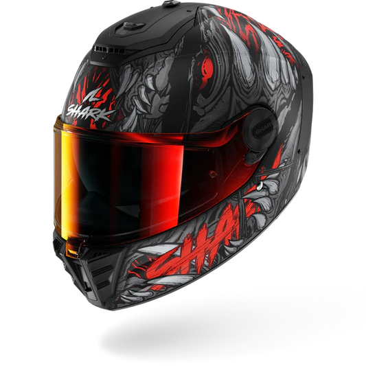Shark Spartan RS Shaytan Matt Black Red Anthracite