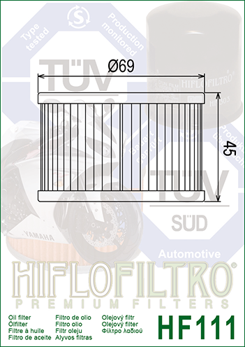 Hiflo HF111 Oil Filter