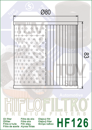 Hiflo HF126 Oil Filter