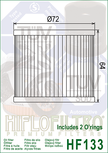 Hiflo HF133 Oil Filter