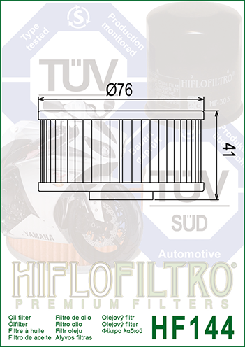 Hiflo HF144 Oil Filter