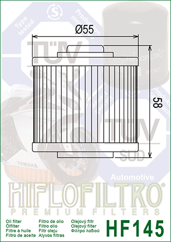 Hiflo HF145 Oil Filter
