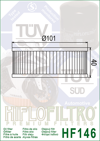 Hiflo HF146 Oil Filter