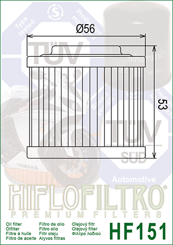 Hiflo HF151 Oil Filter