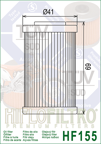 Hiflo HF155 Oil Filter