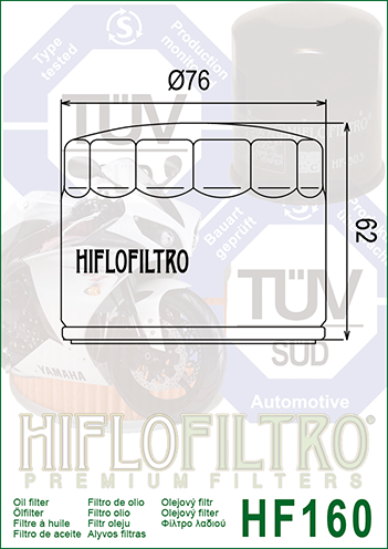 Hiflo HF160 Oil Filter