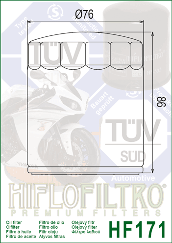 Hiflo HF171B Oil Filter