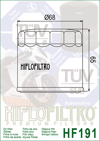 Hiflo HF191 Oil Filter