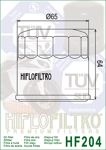 Hiflo HF204 Oil Filter
