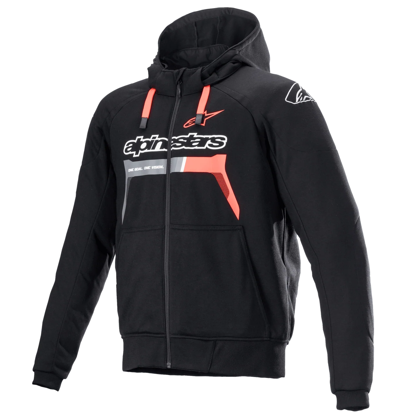 Alpinestars Chrome Ignition Hoodie Black and Fluo Orange