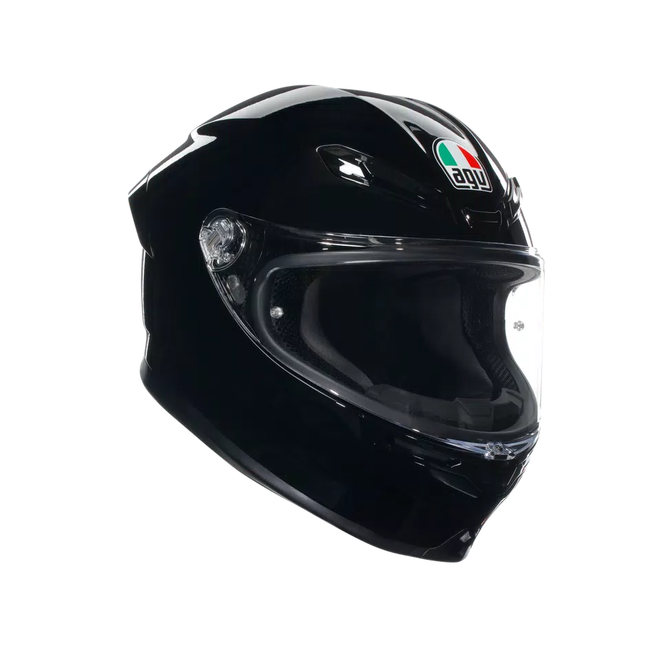 AGV K6-S Solid Gloss Black