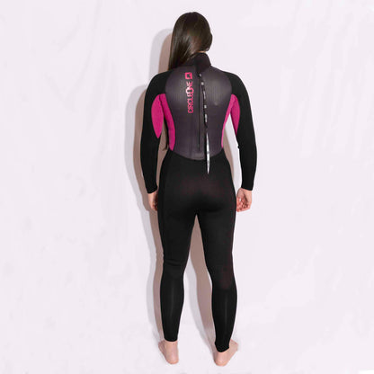 Womens Winter Wetsuit – Faze 5/4/3mm GBS Back Zip (Pink)
