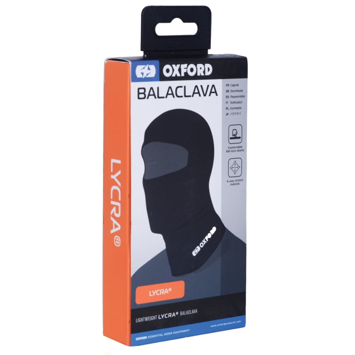 Oxford Balaclava Lycra - Black