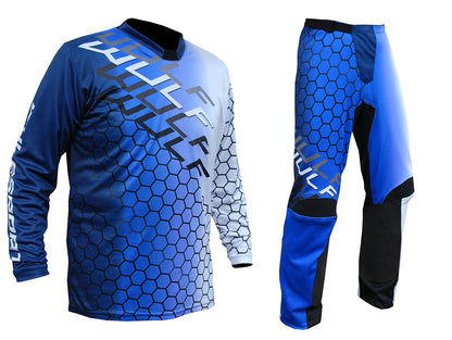 WULFSPORT CONNECT RACE SHIRT BLUE WHITE