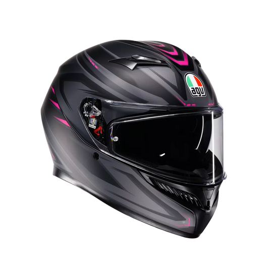 AGV K3 ECE 22.06 SYTH Matt Black & Pink