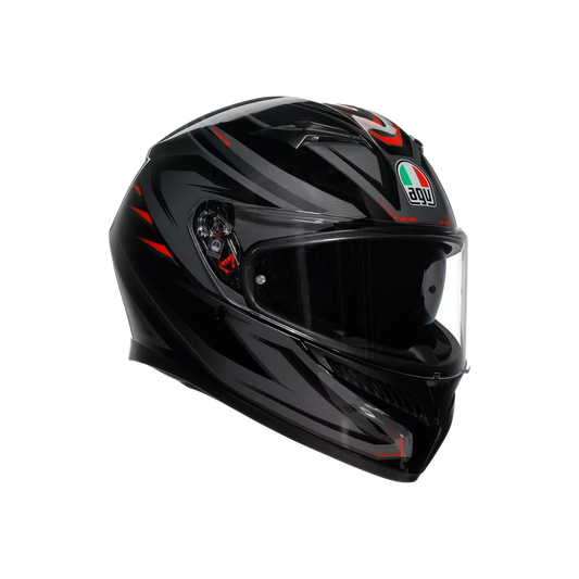AGV K3 ECE 22.06 SYTH Matt Black & Red