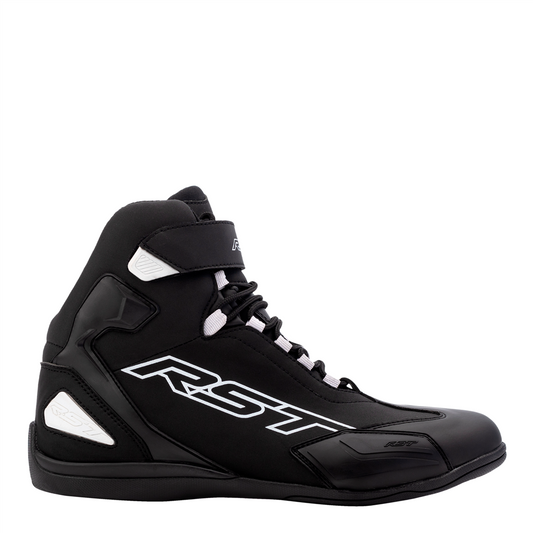 RST SABRE MOTO SHOE MENS CE BOOT (BLACK/WHITE)
