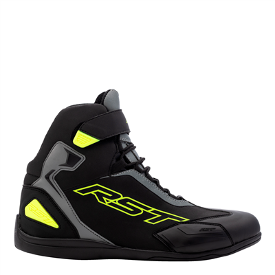 RST SABRE MOTO SHOE MENS CE BOOT (BLACK/GREY/FLUOYEL)