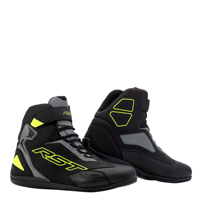 RST SABRE MOTO SHOE MENS CE BOOT (BLACK/GREY/FLUOYEL)