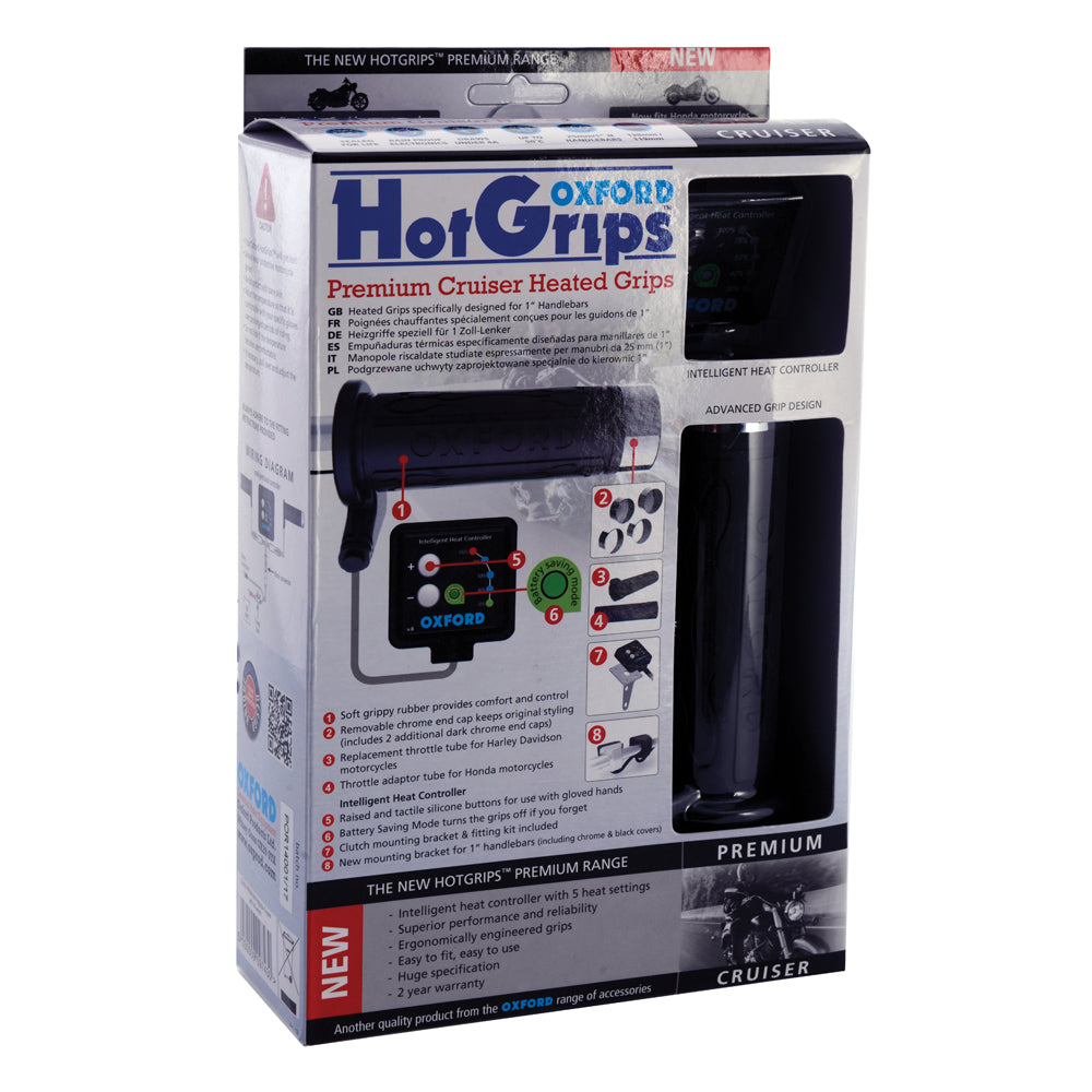 Oxford HotGrips Premium Cruiser with v8 switch