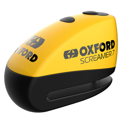 Oxford Screamer7 Alarm Disc Lock Yellow/black