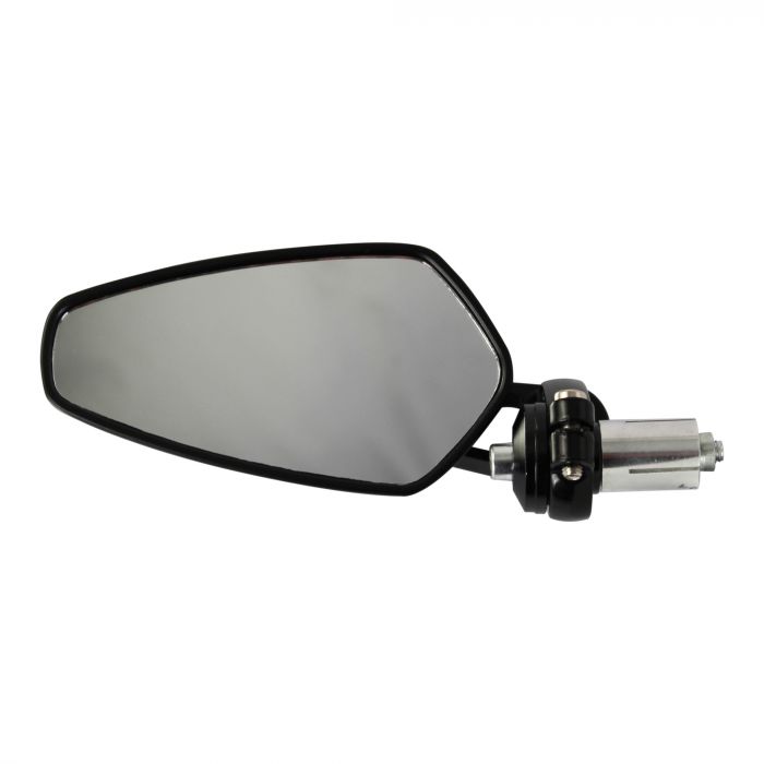Bike It Universal Titan Bar End Mirrors Black Pair