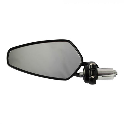 Bike It Universal Titan Bar End Mirrors Black Pair