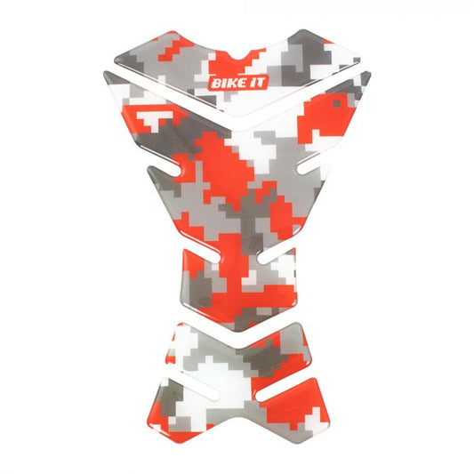 Bike It Red Urban Camo Spine Tank Pad