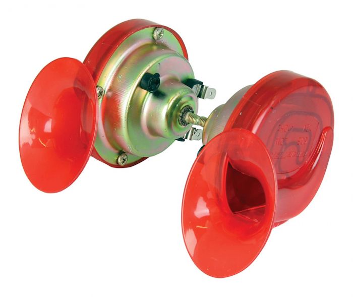 Twin Pack Snail Horn - 12V (Red)