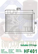 Hiflo HF401 Oil Filter